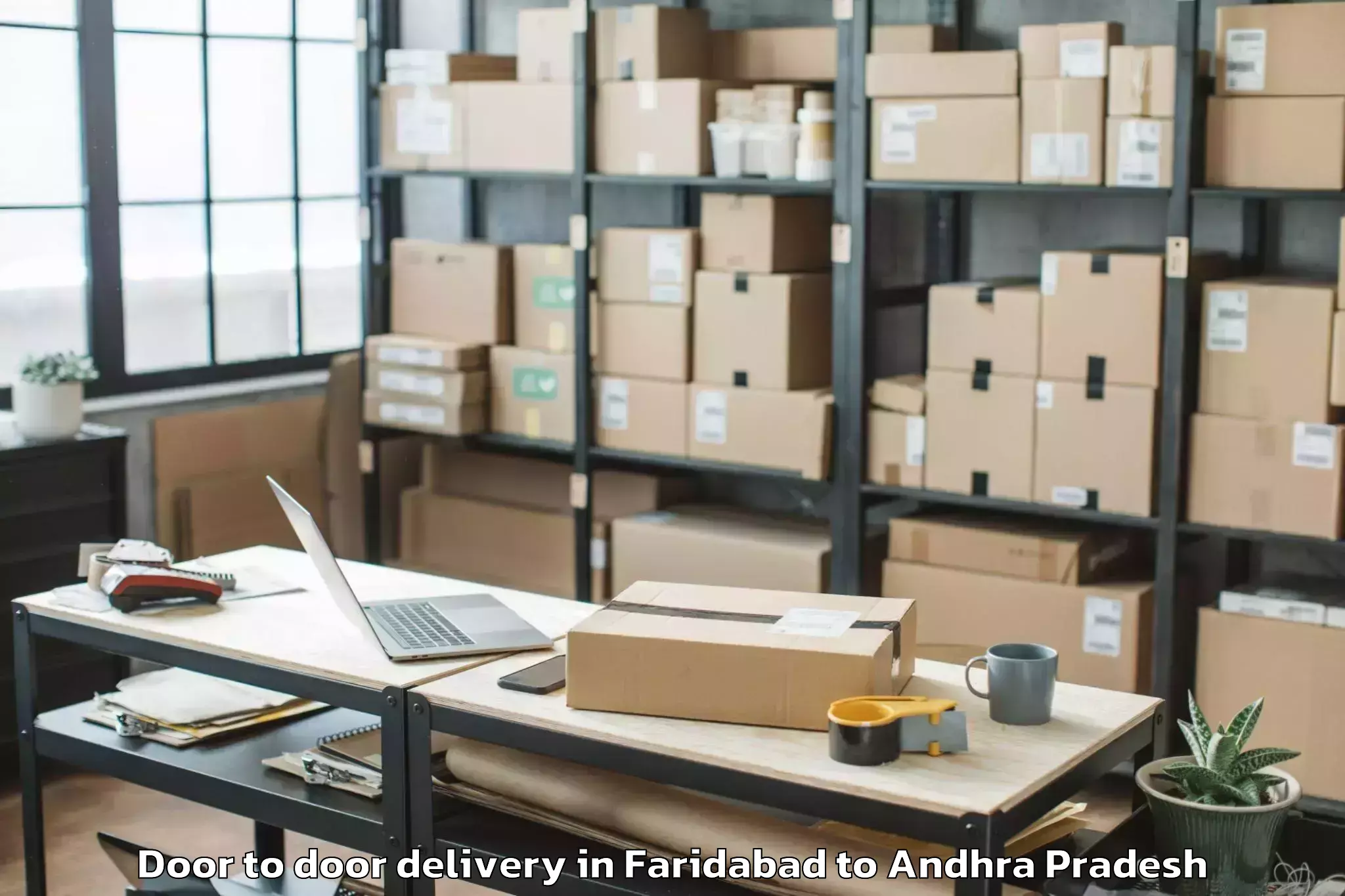 Affordable Faridabad to Pedda Kadubur Door To Door Delivery